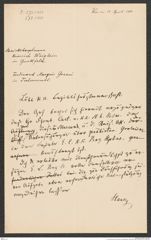 k.k. naturhistorisches Hofmuseum, Intendanzakten 1885-1896 (Hauer), Aktenzahl Z.271/1888, Seite 1